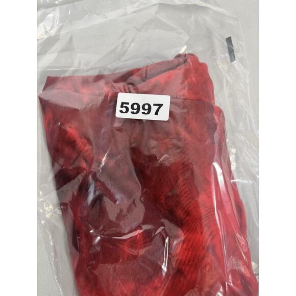 Lululemon Evolution Polo Shirt Mens Large Tidal Dye Grenadine Red Cassis - Picture 9 of 9